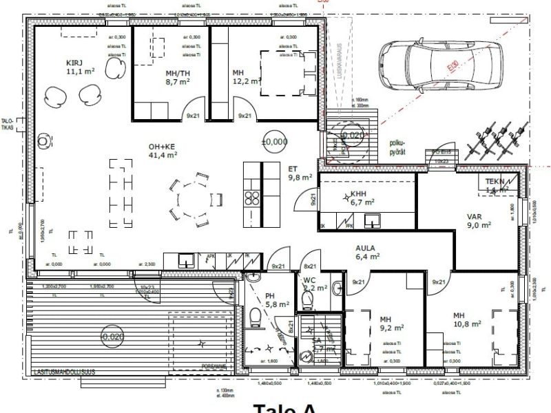 Raitalantie 10 A pohja